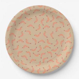 Plato De Papel Ducha de bebé de camarón