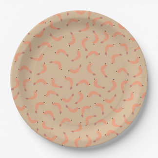 Plato De Papel Ducha de bebé de camarón