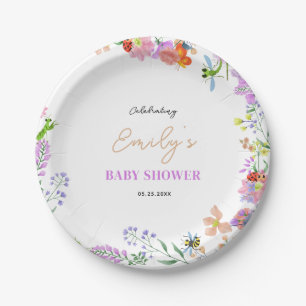 Plato De Papel Ducha de Bebé Little Love Bug