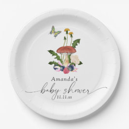 Plato De Papel Ducha de bebé para hongos