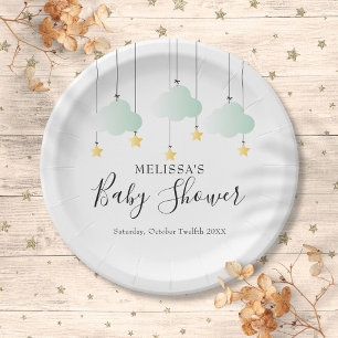 Plato De Papel Ducha de bebé Twinkle Twinkle Little Star