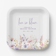 Ducha de Novia Flores Silvestres Lila Amor en Flor