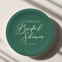 Ducha de Novia Verde Esmeralda Personalizada