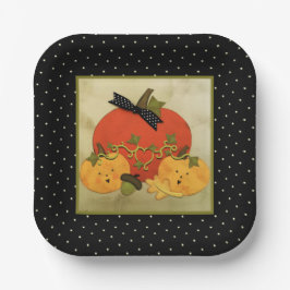 Plato De Papel Ducha de novias de Halloween de octubre