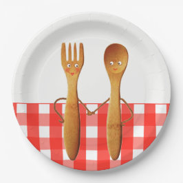 Plato De Papel Ducha de novias de verano