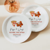 Ducha de parejas Pizza y Alas antes de los anillos