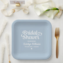 Ducha nodal Boda azul turbulento personalizada
