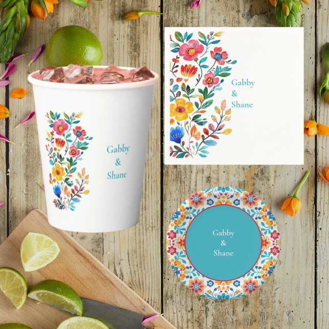 Plato De Papel Ducha personalizada de parejas con temática mexica (Subido por el creador)