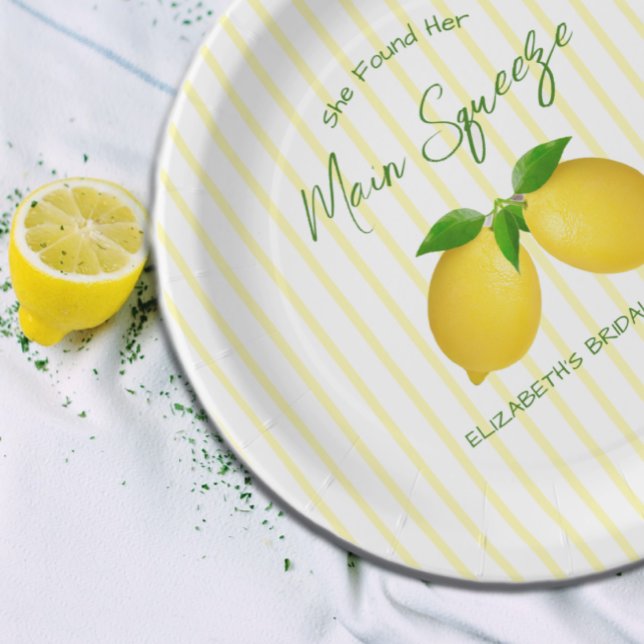 Plato De Papel Ducha principal de brigada con limón (Subido por el creador)