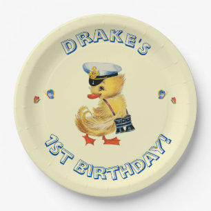 Plato De Papel Duck afortunado Fiesta Napkins
