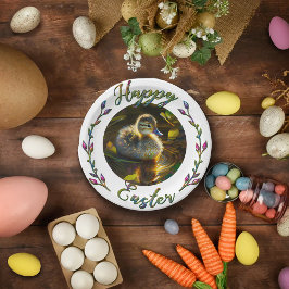 Plato De Papel Duckling de Pascua