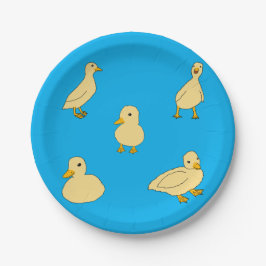 Plato De Papel Ducklings