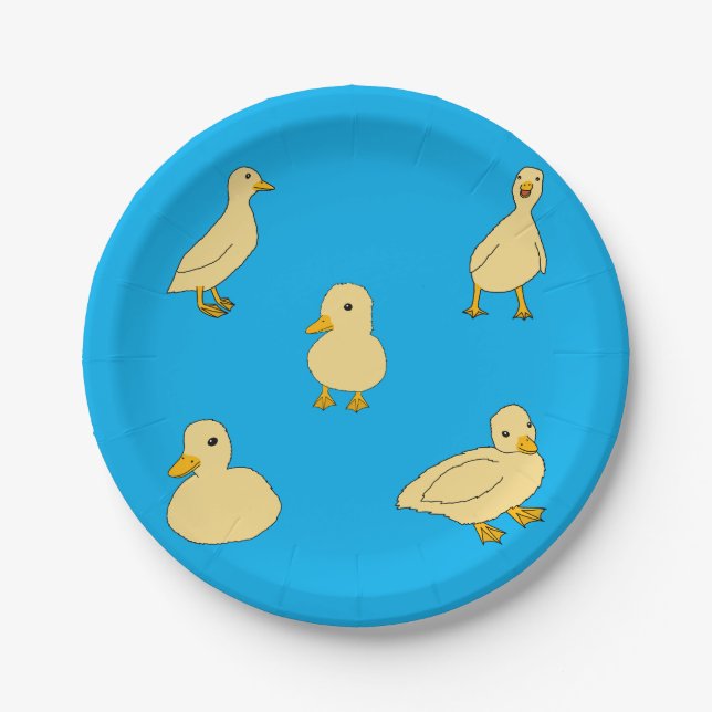 Plato De Papel Ducklings (Anverso)