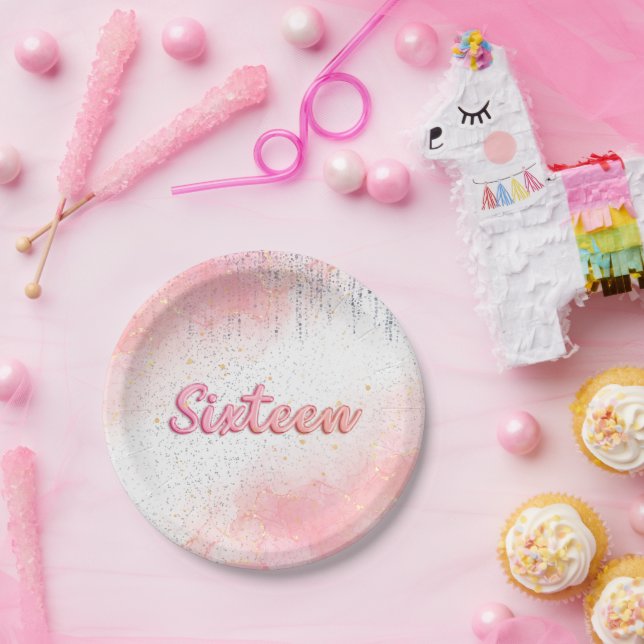 Plato De Papel Dulce 16 placas Fiestas (Fiesta)