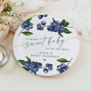 Plato De Papel Dulce Bebé Arándano Fiesta de Baby Shower
