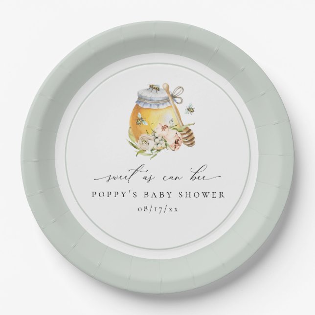 Plato De Papel Dulce como puede ser Baby Shower (Anverso)