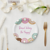 Dulce cumpleaños de Donut | Fiesta infantil colori