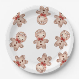 Plato De Papel Dulce de jengibre Hombre Baby Shower