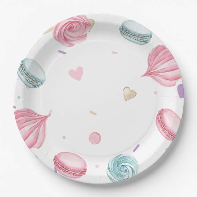 Plato De Papel Dulce Donut Cute colorido (Anverso)