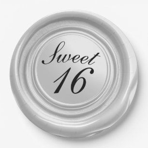 Plato De Papel Dulce dulce de goteo de sello de cera de la vara b