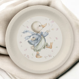 Plato De Papel Dulce Historia de Libro Infantil Vintage de Patito