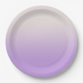 Plato De Papel Dulce Lilac Morado Lavanda Gradiente Ombre