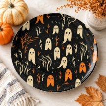 Dulce Patrón de Fantasmas Vintage Halloween Espelu