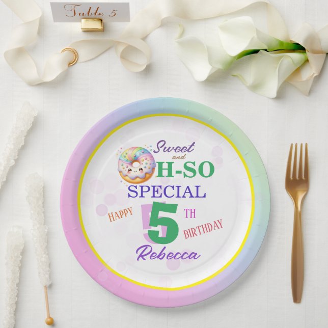 Plato De Papel Dulce y tan especial cacahuete de cumpleaños (Boda)