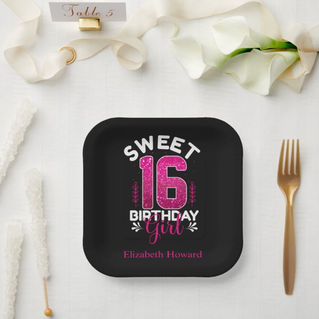 Plato De Papel Dulces 16 Personalizados (Boda)