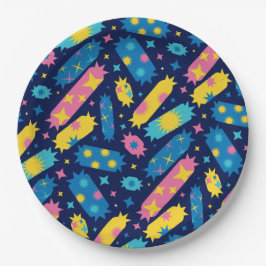 Plato De Papel Dulces caramelos.