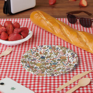 Plato De Papel Dulces Navidades Gingerbread Man Candy Cane Deligh