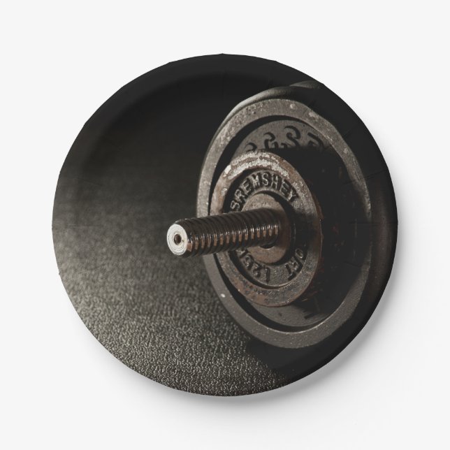 Plato De Papel Dumbbell (Anverso)