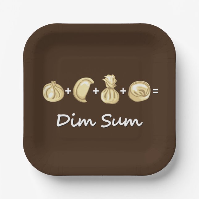 Plato De Papel Dumping + Dumpling + Dumping Igual A Suma De Dim (Anverso)