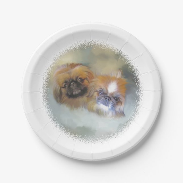 Plato De Papel Dúo de Pekín Suave (Anverso)