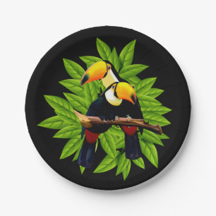 Plato De Papel Dúo de Toucan