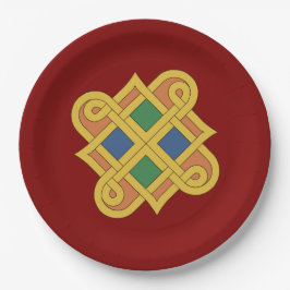 Plato De Papel Durrow Knotwork 2016
