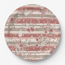 Dusty Rose Vintage Floral Niña Bebé