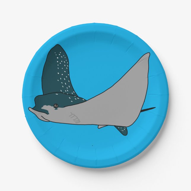 Plato De Papel Eagle Ray (Anverso)