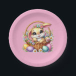 Plato De Papel Easter Bunny<br><div class="desc">This paper plate is shown in a cute Easter bunny print.
Choose from several styles. 
Customize this item or buy as is.


Licensed Print</div>