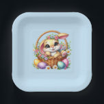 Plato De Papel Easter Bunny<br><div class="desc">This paper plate is shown in a cute Easter bunny print.
Choose from several styles. 
Customize this item or buy as is.


Licensed Print</div>