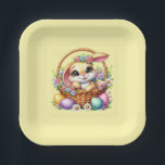 Plato De Papel Easter Bunny<br><div class="desc">This paper plate is shown in a cute Easter bunny print.
Choose from several styles. 
Customize this item or buy as is.


Licensed Print</div>