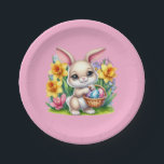 Plato De Papel Easter Bunny<br><div class="desc">This paper plate is shown in a cute Easter bunny print.
Choose from several styles. 
Customize this item or buy as is.


Licensed Print</div>