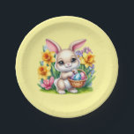 Plato De Papel Easter Bunny<br><div class="desc">This paper plate is shown in a cute Easter bunny print.
Choose from several styles. 
Customize this item or buy as is.


Licensed Print</div>