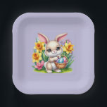 Plato De Papel Easter Bunny<br><div class="desc">This paper plate is shown in a cute Easter bunny print.
Choose from several styles. 
Customize this item or buy as is.


Licensed Print</div>