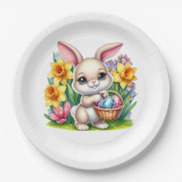 Plato De Papel Easter Bunny 