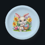 Plato De Papel Easter Bunny<br><div class="desc">This paper plate is shown in a cute Easter bunny print.
Choose from several styles. 
Customize this item or buy as is.


Licensed Print</div>