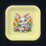 Plato De Papel Easter Bunny<br><div class="desc">This paper plate is shown in a cute Easter bunny print.
Choose from several styles. 
Customize this item or buy as is.


Licensed Print</div>