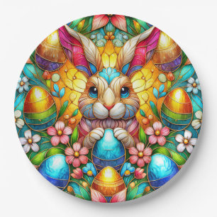 Plato De Papel EASTER BUNNY 3D ~ Multicolorizado ~