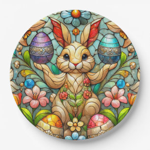 Plato De Papel EASTER BUNNY 3D ~ Tintas de alcohol ~ Placa de pap
