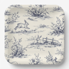 Plato De Papel Easter Bunny Plates